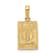14k Yellow Gold Textured Mile 0 Key West Mile Marker Pendant