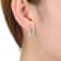 CZ Pear Shape Drop Earrings In Sterling Silver