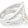 Contemporary Lab-Grown Diamond Rope-Motif Bypass Ring 0.20ctw In
Two-Tone Gold
