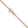 14k Yellow Gold 1.25mm Solid Flat Figaro 13 Inch Chain