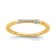 14K Yellow and White Gold Two Tone Stackable Expressions Diamond Ring 0.04ctw