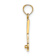 14k Yellow Gold Solid Polished and Textured 3D Tennis Racquet Charm