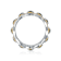 Emerald Color CZ Baguette Cocktail Ring In 14K White Gold Over Brass