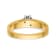 14K Yellow Gold AA Quality Engagement Ring 0.07ctw