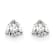14K White Gold Lab Grown Diamond 1/4ctw Certified VS/SI GH 3-Prong Earrings