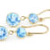 Swiss Blue Topaz 14k Yellow Gold Dangle Earrings 7.00ctw