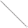 Rhodium Over 14k White Gold 5.4mm Hand Polished and Satin Fancy S-Link Bracelet