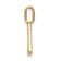 14K Yellow Gold Diamond Letter A Initial Pendant