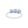 14K White Gold Round Tanzanite Ring, 1.49ctw