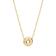 CZ Initial O Tennis Necklace And Pendant Set In 14K Gold Over Brass 4.05ctw