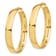 14k Yellow Gold 1 7/8" High Polished Hoop Earrings