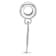 Rhodium Over Sterling Silver LogoArt Kappa Alpha Theta Kite Bead