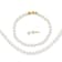 14K Yellow Gold 3-4mm Freshwater Cultured Pearl 14 Inch Necklace, 5 Inch
Bracelet and Earring Set