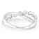 Lab-Grown Diamond Crossover Band Ring In Rhodium Over Sterling Silver 0.90ctw