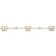 White Mother-Of-Pearl Butterfly Link Bracelet In 14K Gold Over Sterling Silver