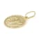 Taurus Zodiac Medallion Pendant In Solid 14K Yellow Gold