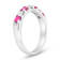 0.75ctw Ruby and Diamond Band Ring in 14k White Gold