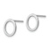 Rhodium Over 14k White Gold 9mm Open Circle Earrings