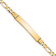 10k Yellow Gold Figaro Link ID Bracelet