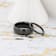 RAVEN Domed Black Tungsten Wedding Band 8mm