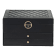 Lockable Black Faux Leather Jewelry Box with 2 Drawers and Lid Storage