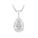 Pear Shape Moissanite Solitaire Pendant In Platinum-Enhanced Sterling
Silver 2.10ctw Diamond Equivalent Weight
