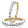Reversible Lab-Grown Diamond Hoop Earrings 1.60ctw In 14K White And
Yellow Gold
