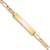 10k Yellow Gold Figaro Link ID Bracelet