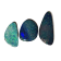 Opal on Ironstone Free-Form Doublet Set of 3 9.48ctw