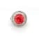 7.80 Cts Rhodochrosite and 1.52 Cts White Diamond Ring in 18K WG