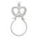 Sterling Silver Claddagh Charm Holder