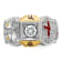 10K Two-tone Yellow and White Gold Men's Enamel and Diamond Knights
Templar Shriner's Ring 0.349ctw