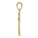 14k Yellow Gold Diamond-Cut X Cross Pendant