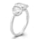 Rachel Zoe White CZ Toi et Moi Ring in Rhodium Over Sterling Silver