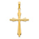 14k Yellow Gold Polished Fancy Cross Pendant