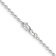 Rhodium Over 14k White Gold 2mm Solid Round Open Link Cable 24 Inch Chain