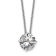 Rhodium Over 14K Gold 1.50 ct. 7.5mm Round D E F Pure Light Moissanite
Solitaire Pendant with Chain