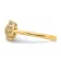 14K Yellow Gold Lab Grown Diamond SI1/SI2, G H I, Cluster Ring