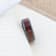 BENNY Black Ceramic Polished Beveled Edges Men’s Wedding Band with
Bubinga Wood Inlay 8mm