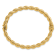 14K Yellow Gold Polished and Textured Twisted Hinged Bangle