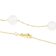 Freshwater Pearl Station 24 Inch Necklace In 14K Yellow Gold