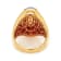 8.40 Ctw Australian Opal and 0.22 Ctw White Diamond Ring in 18K YG
