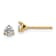 14K Yellow Gold 1/3ct. 3.5mm Round J-K Color Moissanite Earrings