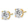 14K Yellow Gold Lab Grown Diamond 4ct. VS/SI GH+, 4-Prong Earrings