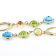 Multi Gem 14k Yellow Gold Dangle Earrings 9.00ctw