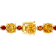 Citrine and Madeira Citrine Yellow Plated Sterling Silver Tennis
Bracelet 30.1ctw