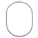 CZ Tennis Necklace In White Rhodium Over Brass
