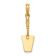 14k Yellow Gold 3D Concrete Tool Spatula Charm