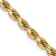 14k Yellow Gold 3.75mm Solid Diamond-Cut Rope 18 Inch Chain