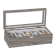 Mele and Co Nolan Glass Top Watch Jewelry Box